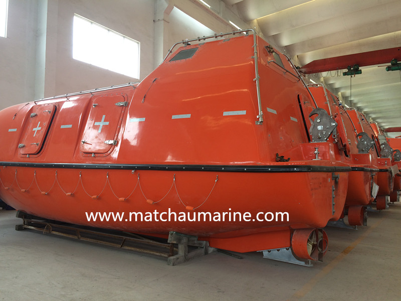 Marine Lifesaving Equipment FRP Totally Enclosed Freefall Life Boat