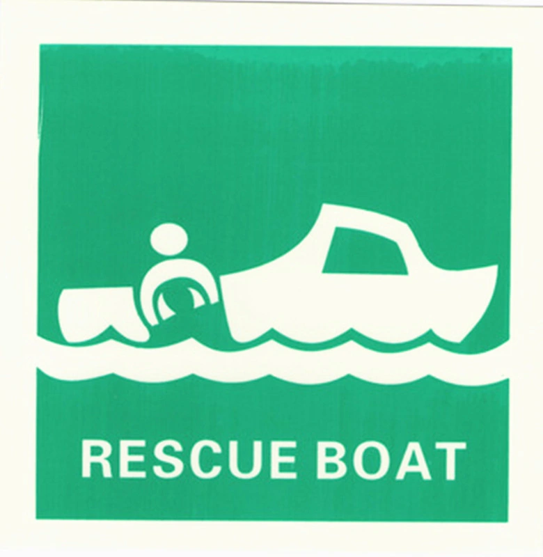 Marine Luminescent Signs Rescue Boat Imo Symbols