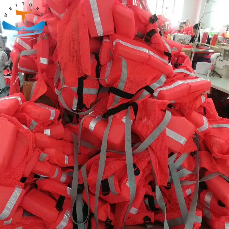 Marine Solas Approved 150n Cheap Foam Three Piece Fishing Life Jacket Vest Price