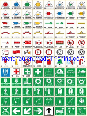 Marine Warning Safety Imo Symbol Signs Sticker Glow in The Dark