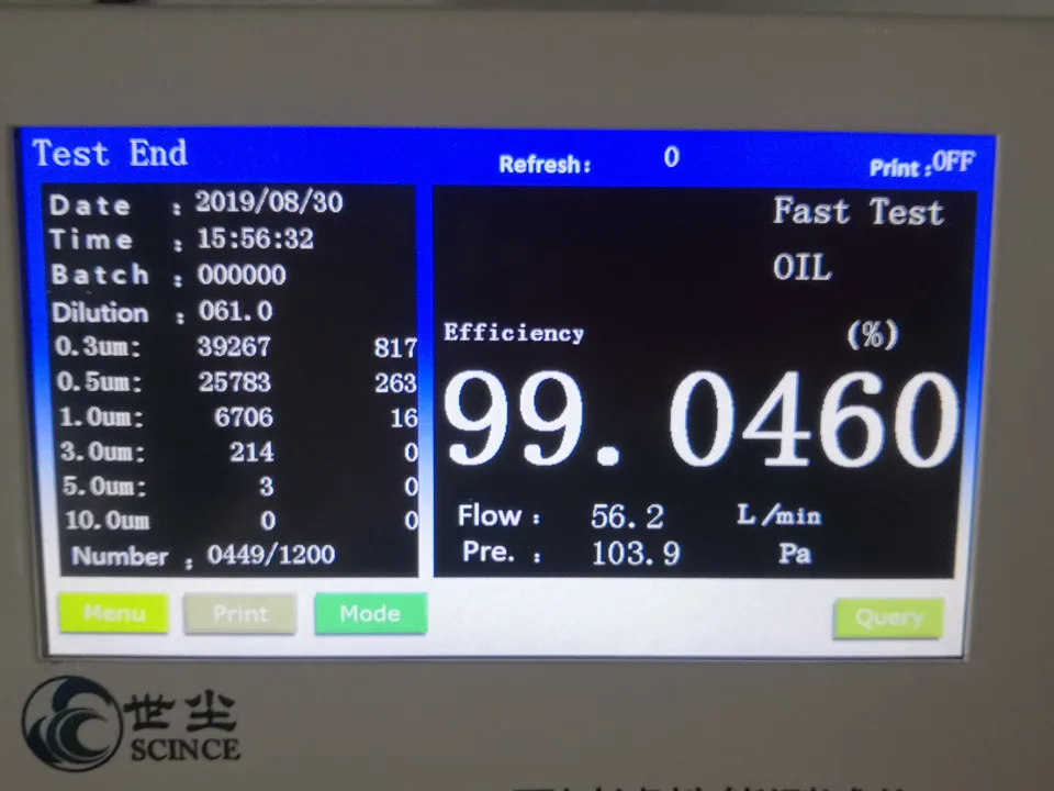 Medical Face Mask Test Equipment for Filter Efficiency and Differential Pressure