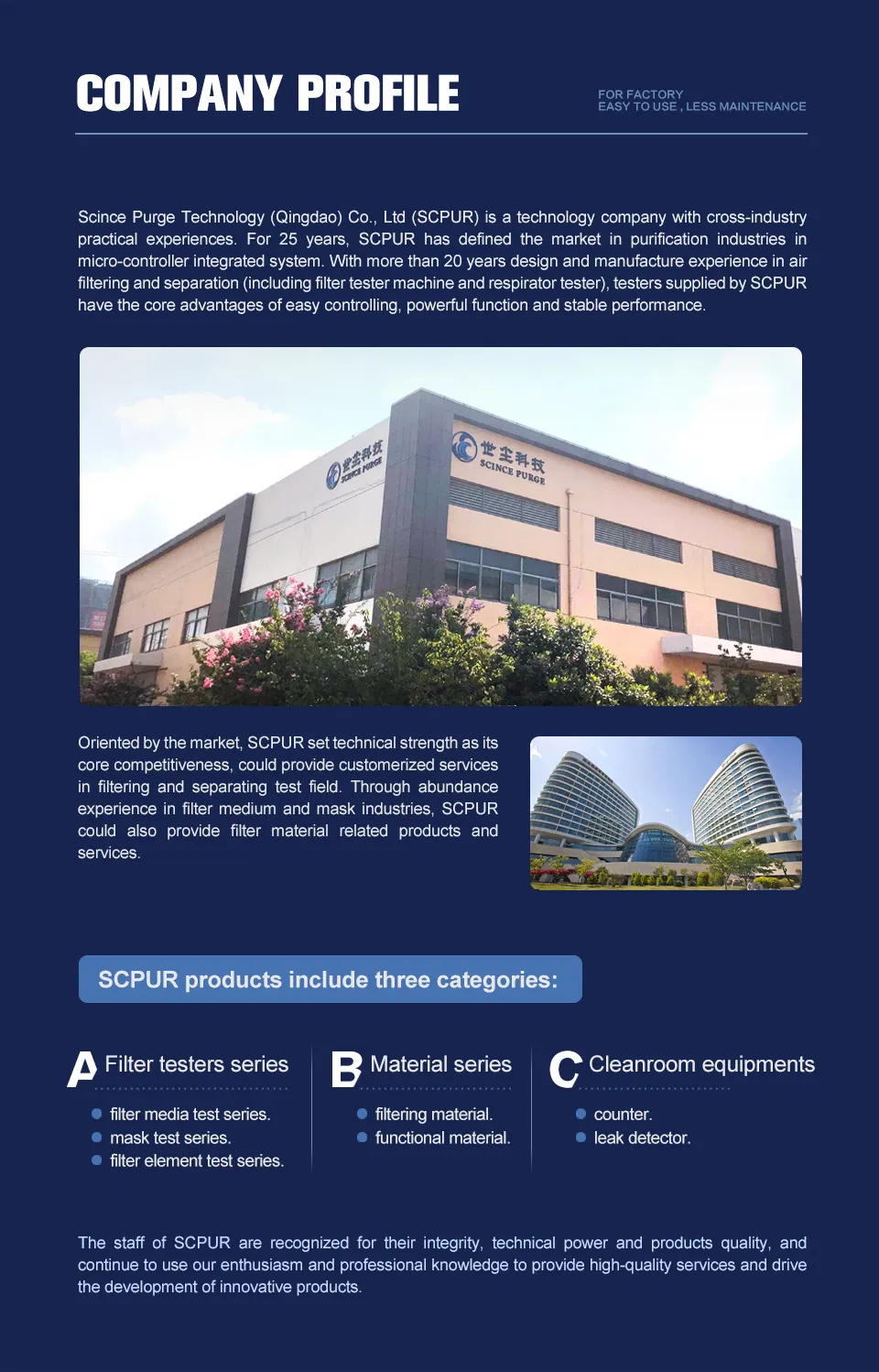 Medical Face Mask Test Equipment for Filter Efficiency and Differential Pressure (Delta P) SC-FT-1802D