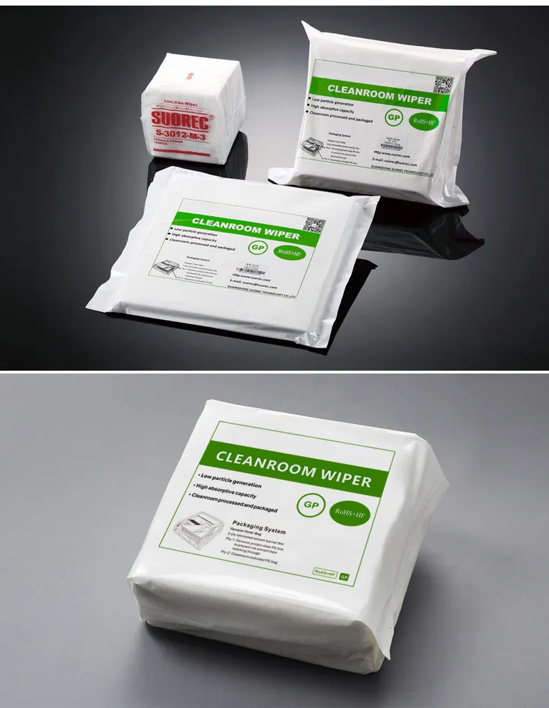 New Style 12*12" ISO 4 Class Cleanroom Wipe Paper
