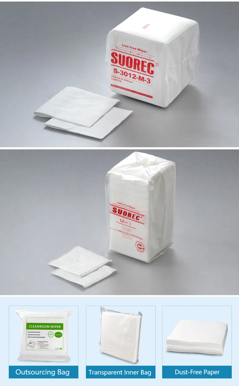 New Style 12*12" ISO 4 Class Cleanroom Wipe Paper