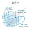 Non-Woven Three-Layer Disposable Protective Mask with Earlobe