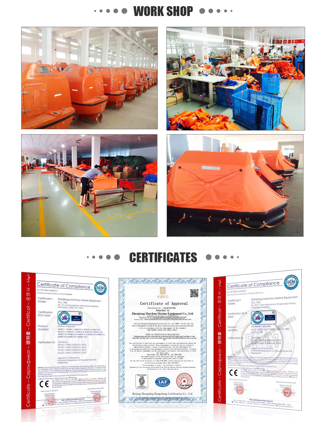 Open Reversible Inflatable Life Raft with Hsc Regulation