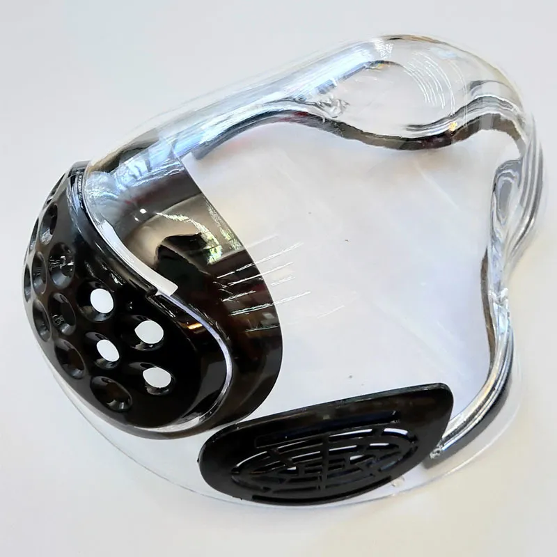 PC Mask with Silicone Earloops Transparent Facemask for Deaf Fits Closely Edge
