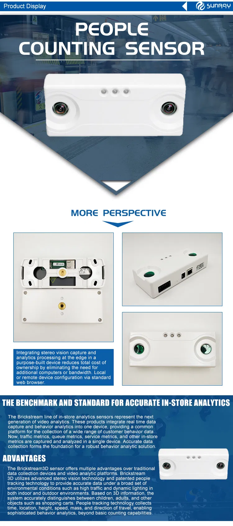 People Counting Sensor Traffic Counter Footfall Counter