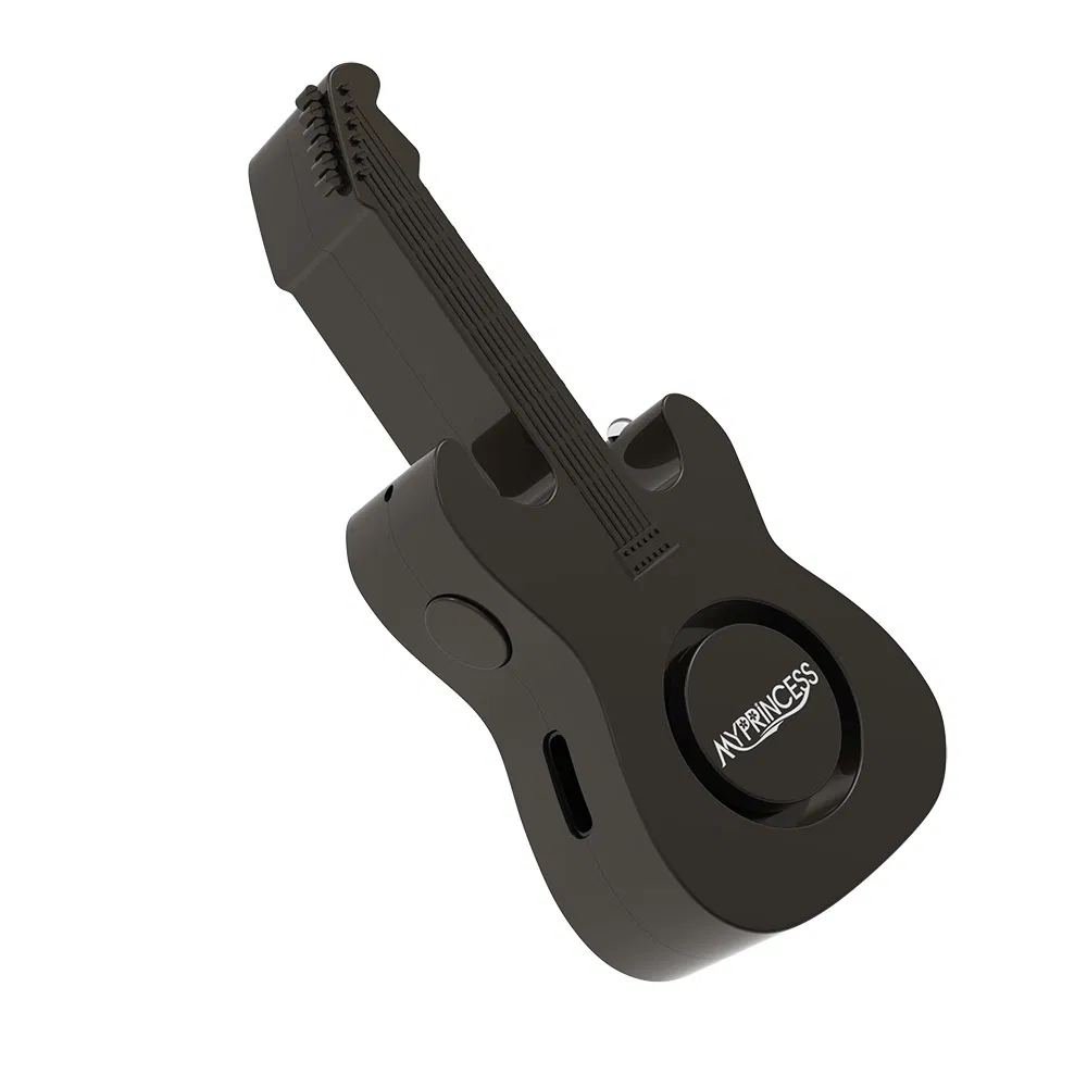 Portable Personal Alarm Safesound for Women Self Defense Original Design MP-A05 Gita Shaped Emergency Safety Alarm 130dB