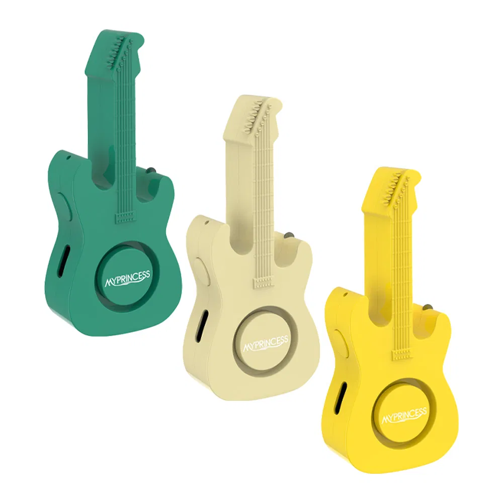 Portable Personal Alarm Safesound for Women Self Defense Original Design MP-A05 Gita Shaped Emergency Safety Alarm 130dB