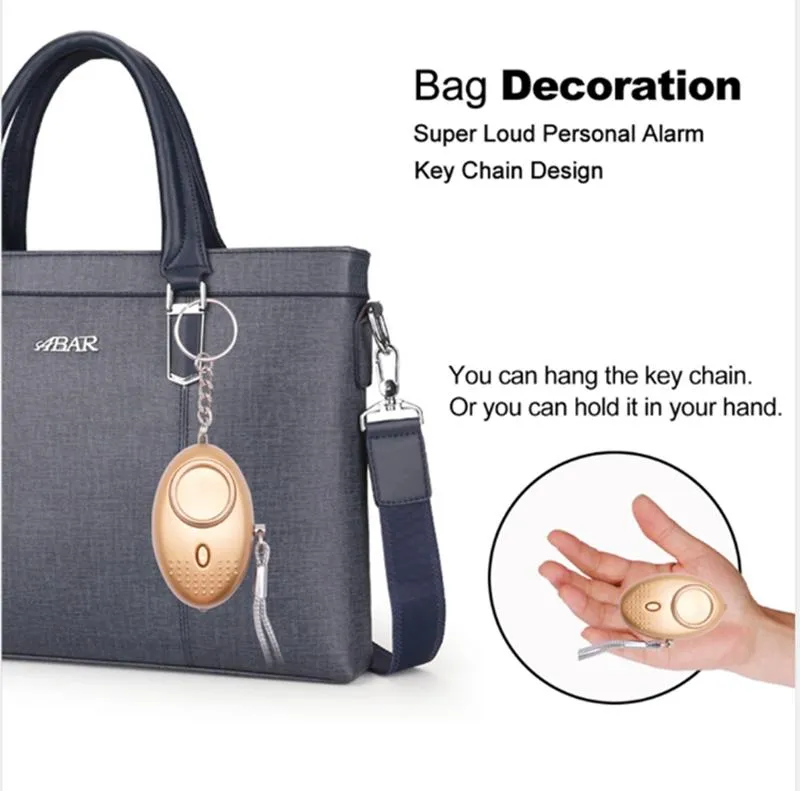 Portable Self Defense Alarm 130dB Emergency Protection Sos Personal Safety Alarm Keychain for Woman Children Elderly