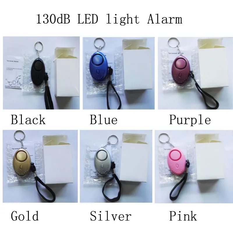 Portable Self Defense Alarm 130dB Emergency Protection Sos Personal Safety Alarm Keychain for Woman Children Elderly