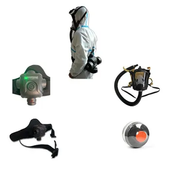 Power Automatic Air Supply Full Face Mask Respirator System