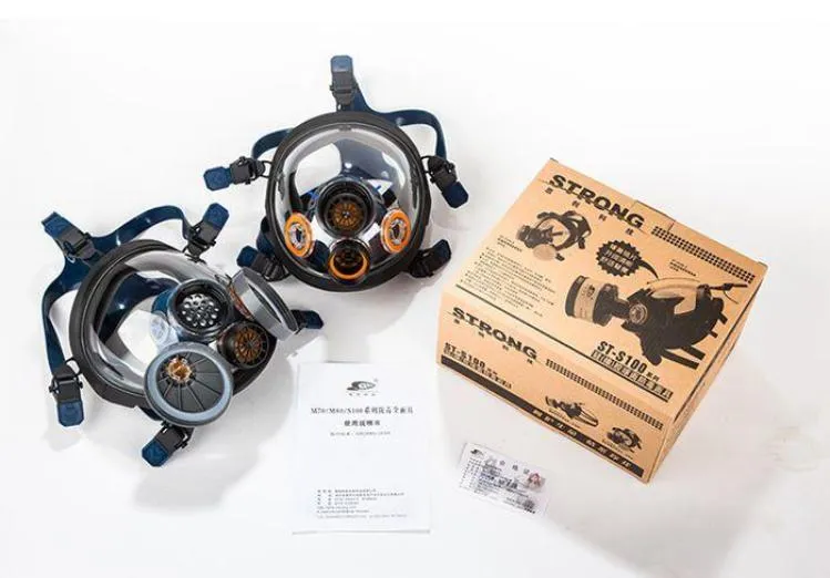 PPE Plus OEM Color Logo Rubber Custom Chemical Washable High Quality Gas Mask
