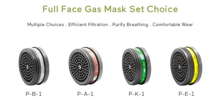 PPE Plus OEM Color Logo Rubber Custom Chemical Washable High Quality Gas Mask