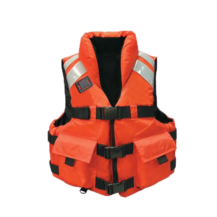 Professional Wholesale Adult Rescue Work Marine Fishing Life Saving Vest Oxford EPE Foam Pfd Solas Approved Reflective Tape Life Jacket