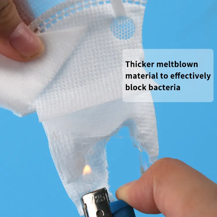 Protective FFP2 Non-Wove KN95 Face Mask Disposable 5-Ply Face Shield Mask