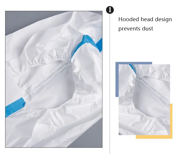 Disposable Coverall Safety Coverall Nonwoven Overall Protective Suit
