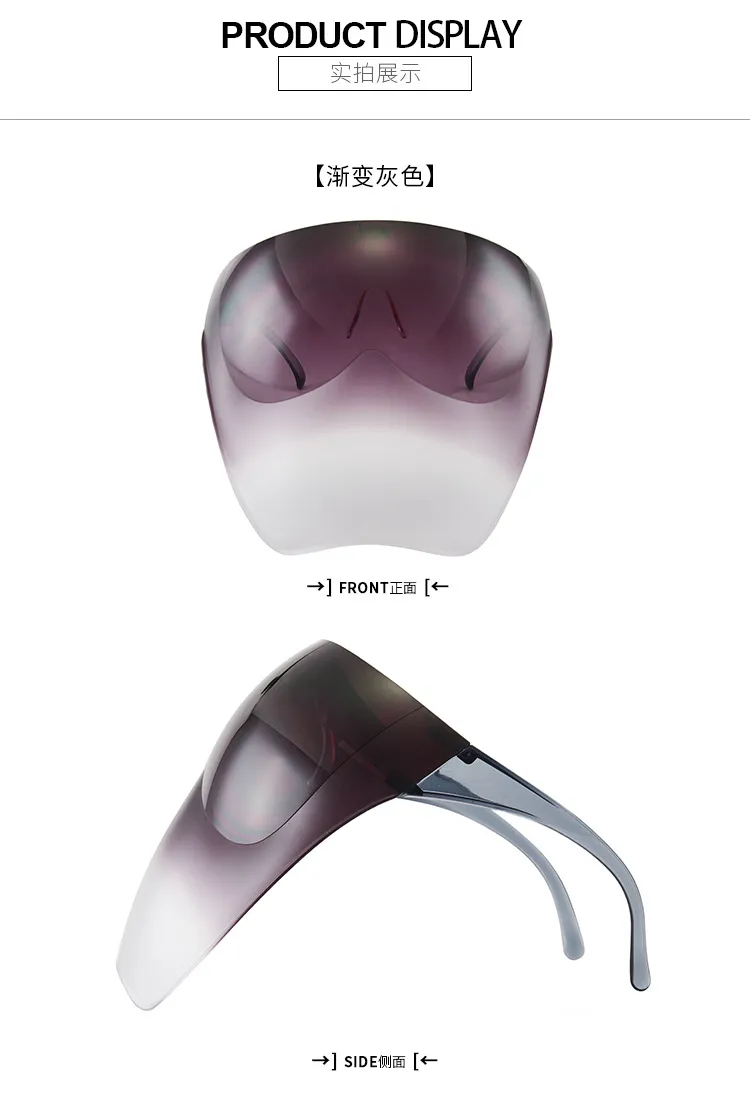 Safety Anti-Fog Reusable Silicone Hygiene Plastic Shield Cover Protective Clear Transparent Face Masked with Mouth Maskes