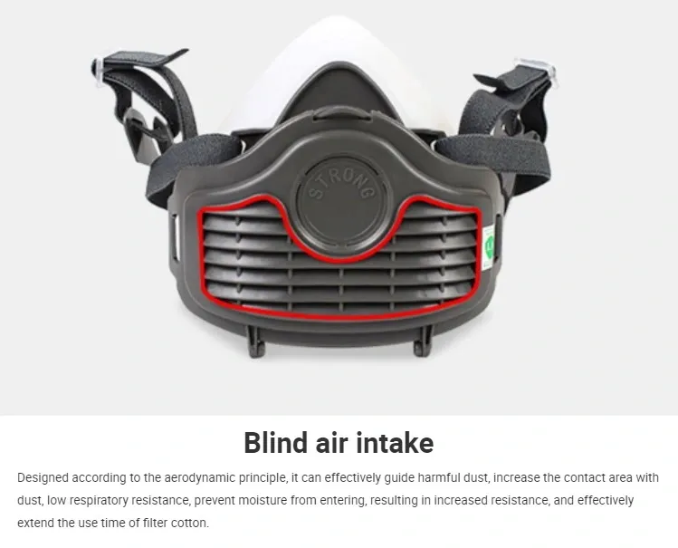 Silicone Dust Mask Half Face Military Gas Mask St-1080 Silicon Dust Mask Anti-Haze Half Mask Dust Industrial Respirator Reusuable Poison Toxic Mask