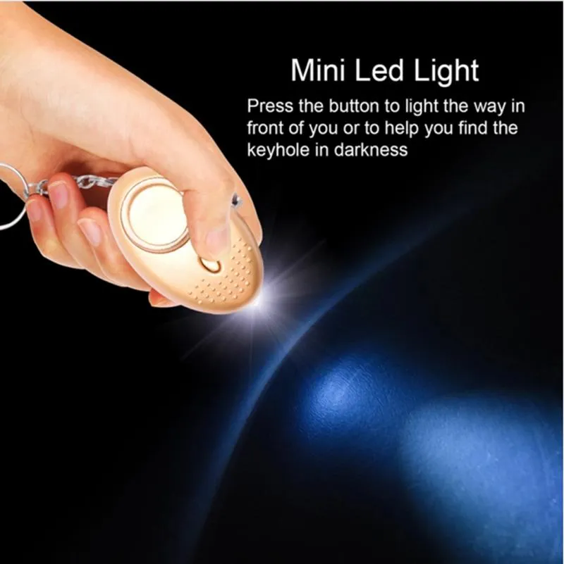 Smart Key Organizer Keychain Anti Attack Rape Emergency Converse Keychain 30~140dB ABS Plastic