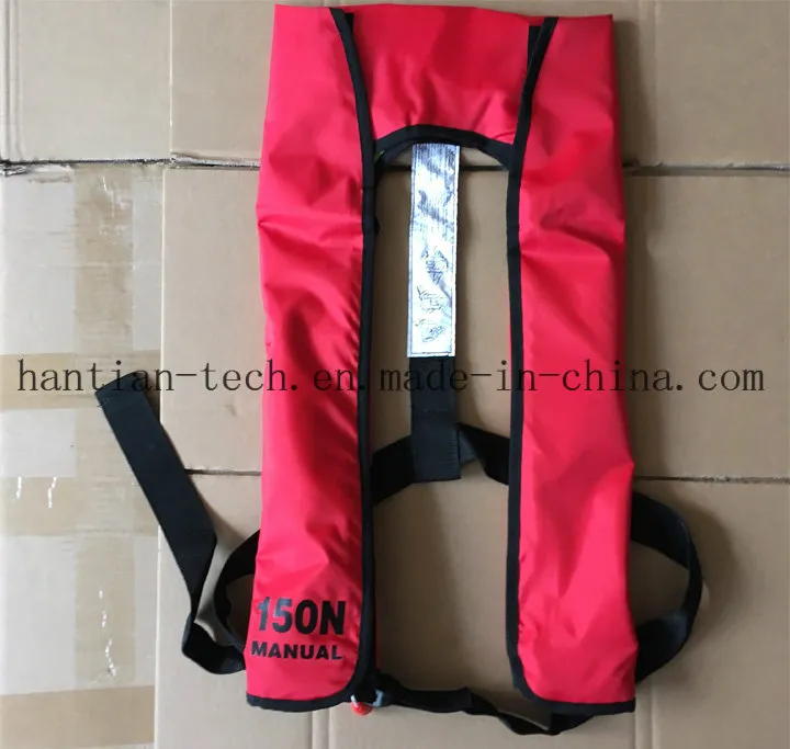 Solas 150n Buoyancy Inflatable Single Air Chamber Lifejacket with Ec and CCS Certificate