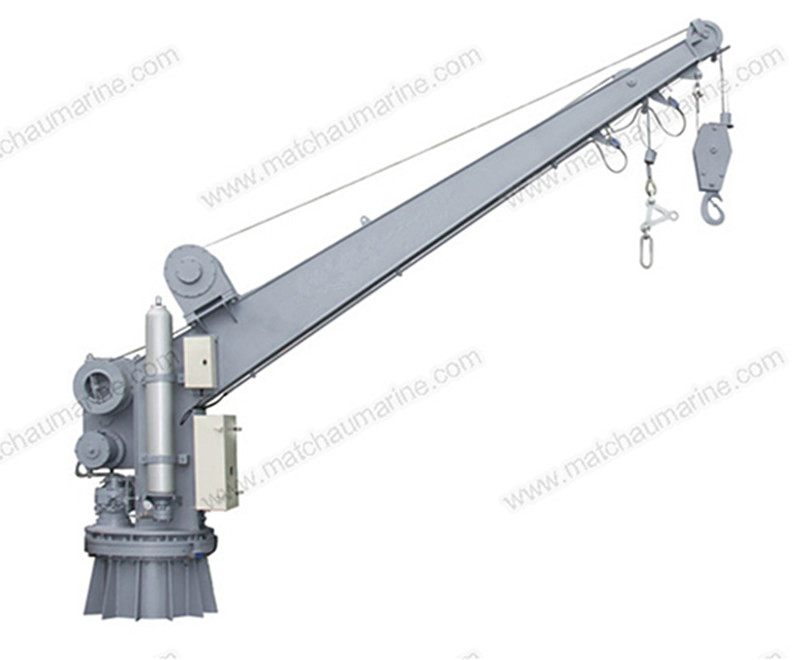 Solas Approval Single Arm Slewing Boat Raft Davit and Crane