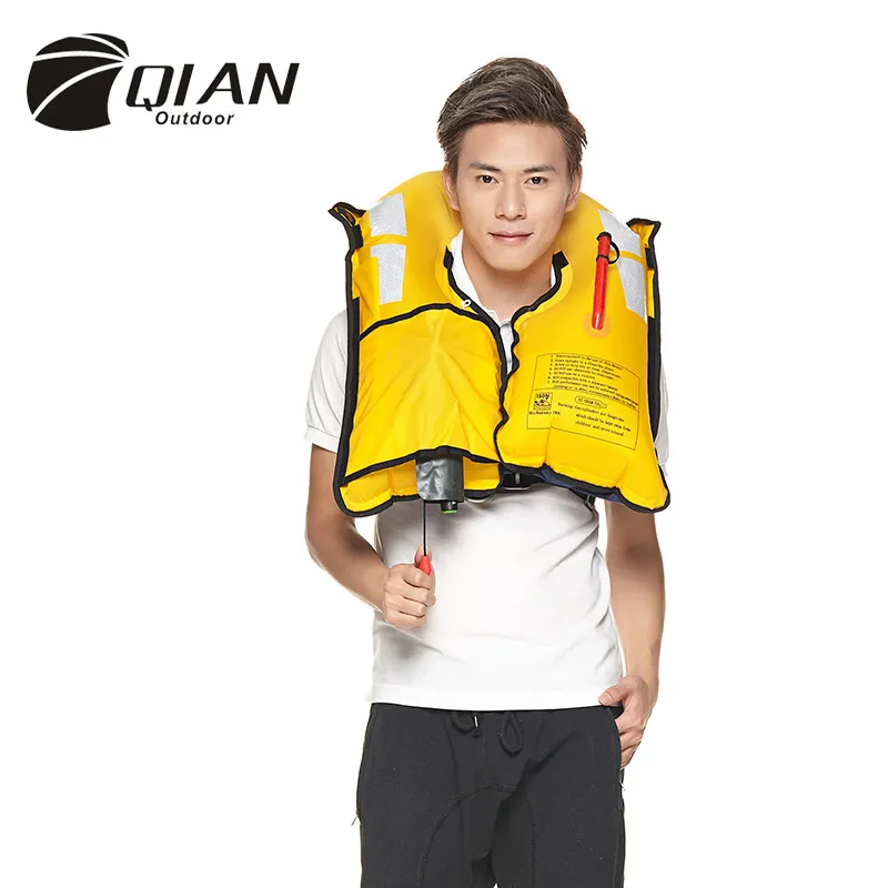 Swimming Life Vest Fishing Life Jacket Automatic Inflatable Top Rescue Vest 15kg Buoyancy Kayak (9013)