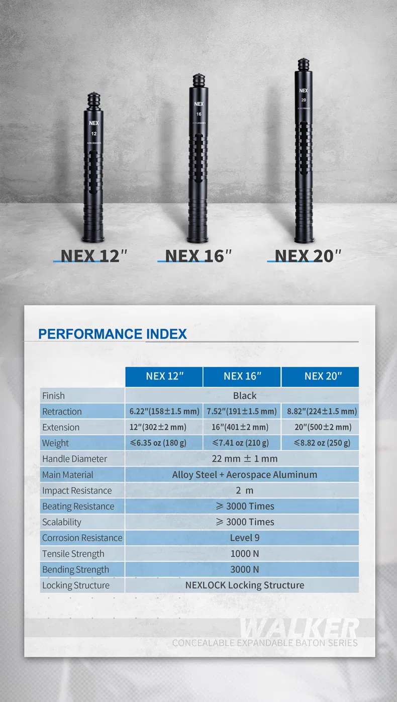 Tactical Baton Telescopic Police Baton Baton Telescopique Nex N20