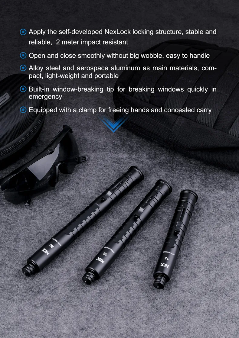 Tactical Baton Telescopic Police Baton Baton Telescopique Nex N20