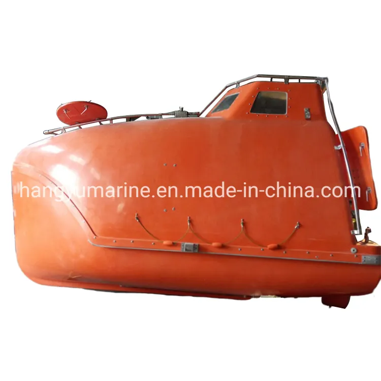 Totally Enclosed / Free Fall Lifeboat / Rescue Boat with Platform Davit
