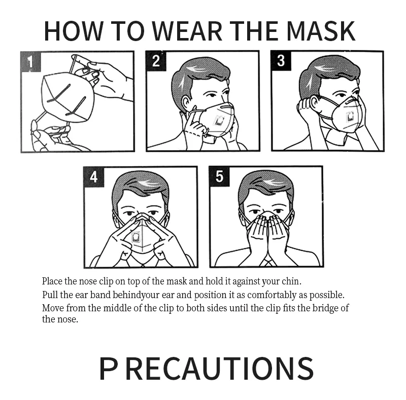 Triangle Mascarillas Respirator Protective Face Mask with Earloop Filter