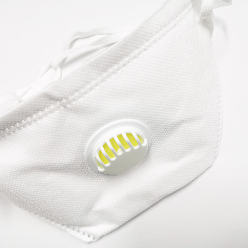 White List Factory FFP2 Valved Respirator Disposable Duckbill-Shape Mask CE ISO 9001 ISO 13485