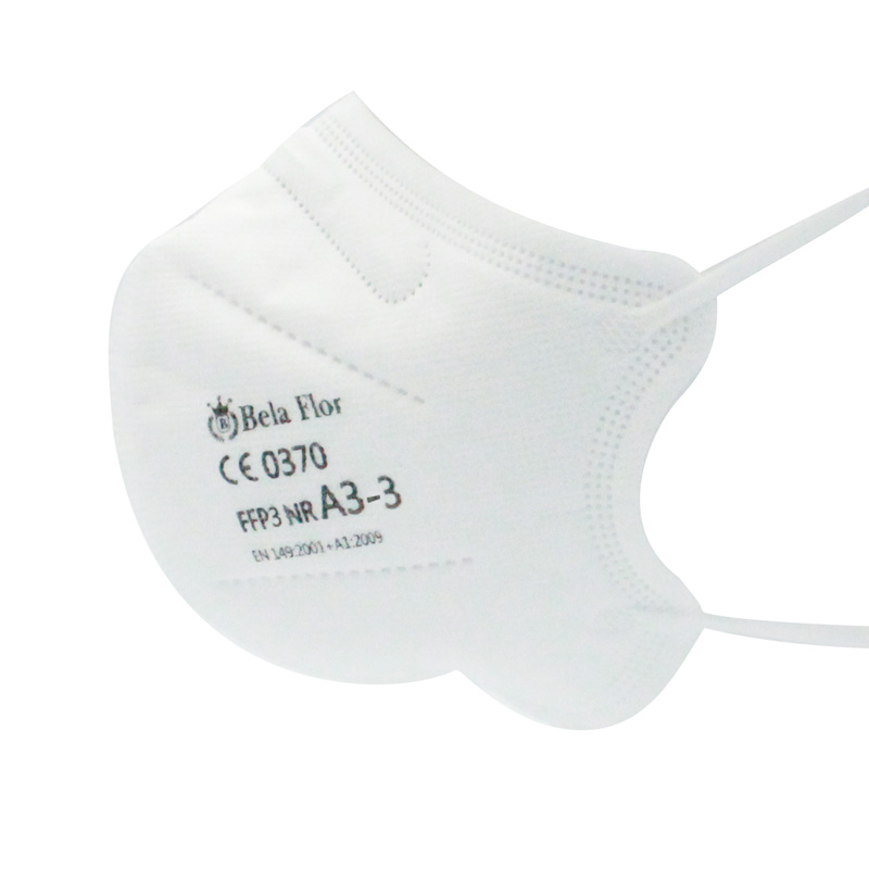 White List Factory FFP3 Unvalved Respirator Disposable Protective Butterfly Face Mask CE ISO 9001 ISO 13485