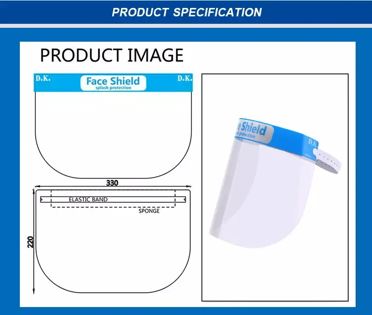 Wholesale Face Shield Supplier Fast Delivery Anti-Fog Medical Face Shield Protector Facial Face Shield Protection