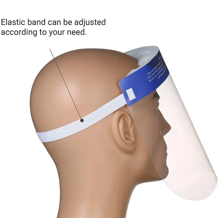 Wholesale for Plastic Face Shield Protect Eyes with Clear Open Protective Film Elastic Band and Comfort Sponge